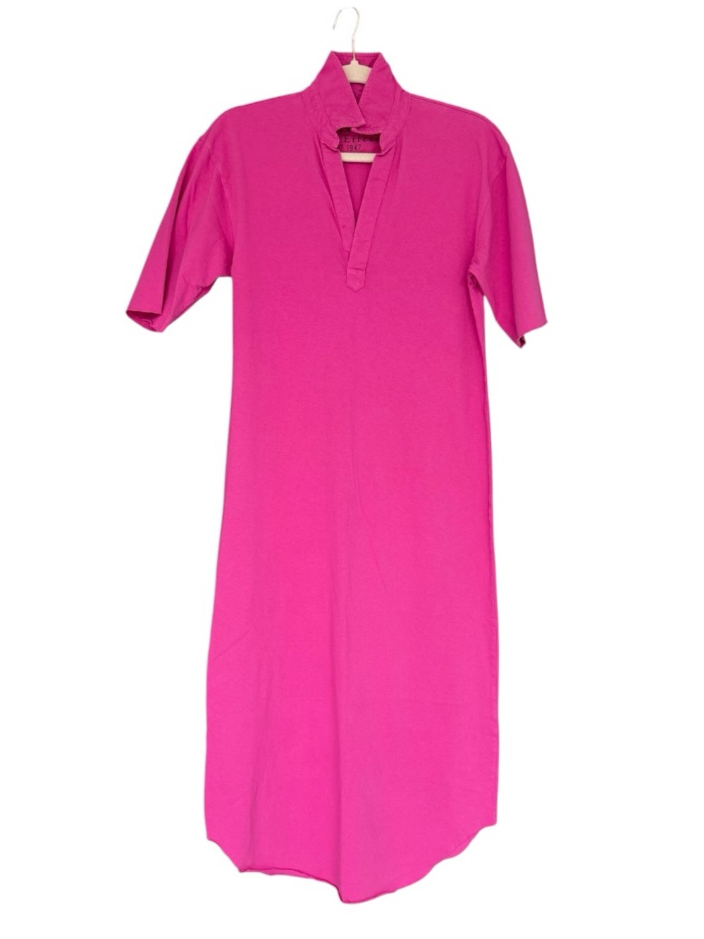 Frank & Eileen Emma Dress Guava Pink Heritage Jersey Cotton XS